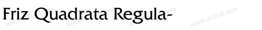 Friz Quadrata Regula字体转换